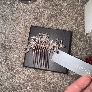 Silver rose gold Hair Comb